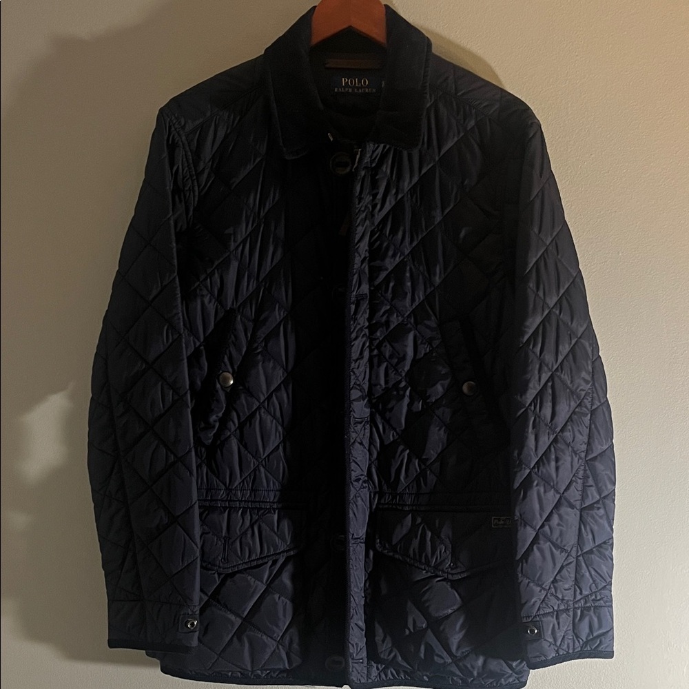 Polo by Ralph Lauren Men's Dark Blue Quilted Jacket